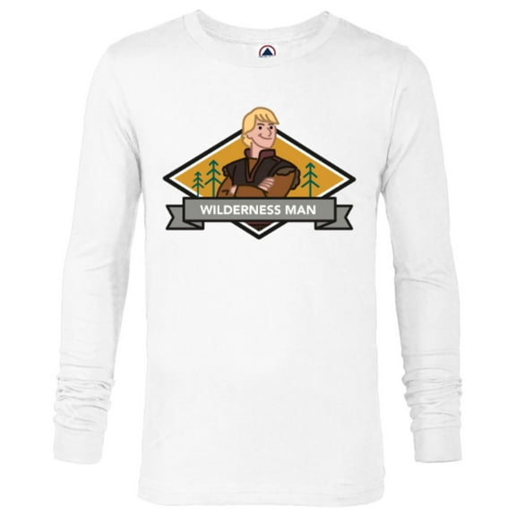 Disney Frozen 2 Kristoff Wilderness Man T-Shirt - Long Sleeve T-Shirt for Men - Customized-White