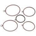 thumbnail image 1 of Aros para Bordar, 5 Piezas Aros De Bordado Bastidor para Bordar Bastidores para Bordar con Marco De Clip Universal Ovalado para Bordado, Costura, Punto De Cruz, Punta De Aguja, 1 of 4