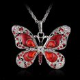 thumbnail image 1 of WREESH Ladies Butterfly Necklace Color Dripping Oil Necklace Jewelry Sweater Accessories, 1 of 7