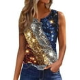 thumbnail image 2 of breaise Women's 4th of July Tank Tops Summer Patriotic American Flag Print Tshirts Cotton Sleeveless T-shirts Camisole Flowy V Neck Tanks Dressy Casual Tops for Women, 2 of 5