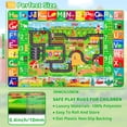 thumbnail image 4 of 59"×39.4" ABC Farm Road Play Rug, Kids Car Road Rugs Village Map Play Mat, Non Slip Learning Carpet for Toddlers Boys Playroom Bedroom, 4 of 9