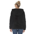 thumbnail image 3 of White Mark Women's Hooded Sherpa Jacket, 3 of 6