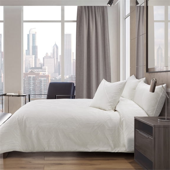 Quincy 4-Piece Queen Comforter Set - Ivory