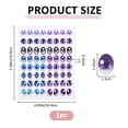 thumbnail image 2 of 32 Pairs 16 Styles Decorative Eye Stickers Blue Purple Cute Cartoon Eyes Sticker Colorful Puffy Eyes Sticker Face Decals Fit, 2 of 6