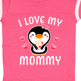 thumbnail image 4 of Inktastic I Love My Mommy with Cute Penguin and Hearts Girls Baby Bodysuit, 4 of 5