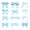White Blue 01, variant on Erosebridal Girly Pink Bow Twin Quilt Set, Butterfly Knot Twin Coverlet Set for Girls, 2 Pieces