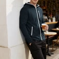 thumbnail image 6 of Men's UPF 50+ Sun Protection Hoodie Jacket Lightweight Full Zip Hoodies Long Sleeve Shirts for Men Hiking Fishing with Multi Pockets, 6 of 6