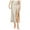 Beige, variant on Hinvhai Women's Summer Satin Maxi Skirts Clearance High Waisted Spring Silk Casual A-Line Cocktail Party Long Skirt Black S(S)
