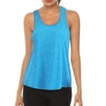 thumbnail image 2 of Prolriy Athletic Gym Workout Tops Shirts Women Mesh Racerback Tank Yoga Clothes Workout Tops Women's Blouse Tank Top for Women, Womens Tops Blue XXL, 2 of 2
