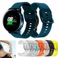 thumbnail image 1 of FNNMNNR Compatible with Samsung Galaxy Active 2 Watch Bands 44mm 40mm, Galaxy Watch Active Bands, Galaxy Watch bands 42mm, 20mm Silicone Sport Strap, 1 of 5