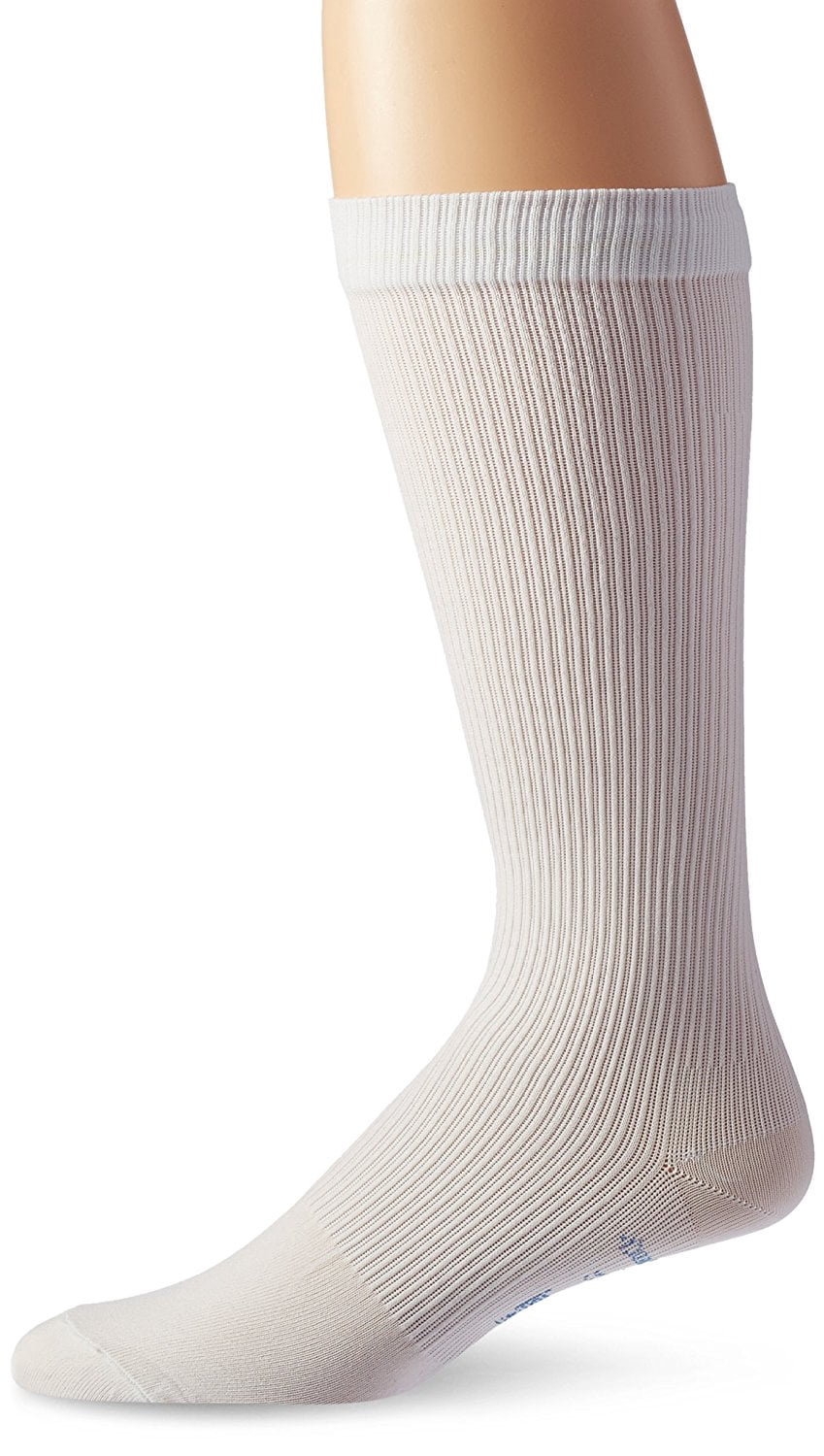 Jobst for Men Knee 815 mmHg Closed Toe Socks, White, Small, Classic