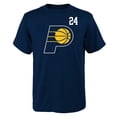 thumbnail image 2 of Youth Buddy Hield Navy Indiana Pacers Player T-Shirt, 2 of 3