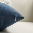 thumbnail image 3 of Rectangular Easter Embroidered Pillow Cover 12x20 Inches, Bunny 3D Embroidery Lumbar Pillow Case, Cotton Linen Cushion Cover for Couch and Bed, Multi-Color, 3 of 8