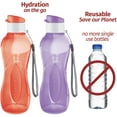 thumbnail image 2 of MILTON 4-Pc Reusable Water Bottle Pack 17 Oz Plastic Bottles with Caps, Bright Color, 2 of 6