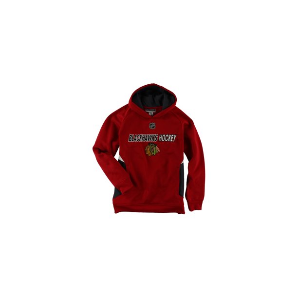 Reebok Boys Nhl Blackhawks Popover Sudadera con capucha, Rojo, L (14-16) Reebok Sudadera