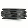 thumbnail image 4 of Edward Mirell Black Ti Polished Grooved Wave Ring, 4 of 7