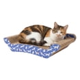 thumbnail image 3 of Kitty City Durable Cat Print Corrugated Cardboard Scratching Sofa, O/S, 3 of 9