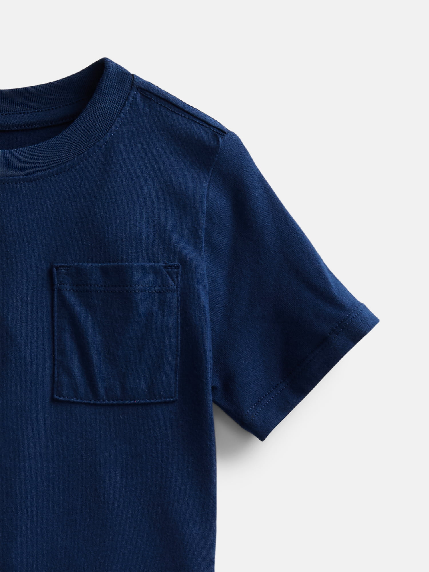 Wonder Nation Toddler Boys' Pocket Tee with Short Sleeves, Sizes 0M-5T