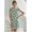 Light green – leaves, variant on Ekouaer Womens Nightgown Sleep Shirt Dress Satin Patchwork Short Sleeve Sleepwear with Pocket