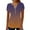 517_Coffee, variant on Short Sleeve Shirts for Women Tops 2025 Spring Neck Casual Print Tunic T T Shirts for Women Purple
