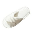 thumbnail image 2 of Willtoo Slippers for Women Corduroy House Slippers Arch Support Slide Slippers White 8 Wide, 2 of 5