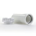thumbnail image 3 of Hydronix HF3-10WHWH14, 10" White Housing with White Rib Cap For RO & Filtration Systems, 1/4" Ports, 3 of 3