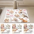 thumbnail image 4 of Dish Drying Mat Absorbent Dish Drainer Kitchen Counter 23.6x19.7inch Dish Drying Pad for Countertops Sinks Draining Racks Cute Collection Of Animals, 4 of 9