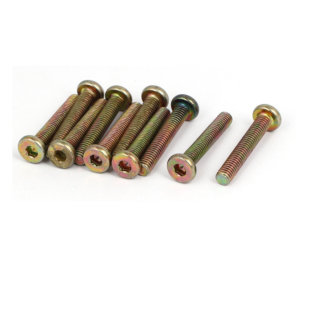 Uxcell M6 X 35mm Fully Thread Hex Socket Drive Flat Head Screws Bolts