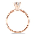 thumbnail image 2 of SZUL Women's 1/2 Carat Diamond Solitaire Ring in 14K Rose Gold  (J-K-L Color, I2-I3 Clarity), 2 of 3