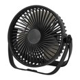 thumbnail image 2 of Pequeño ventilador personal USB ventilador de escritorio silencioso ventilador de refrigeración compacto 3 velocidades recargable para viaje escolar Negro, 2 of 9