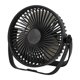 thumbnail image 2 of Ventilador de escritorio USB, ventilador Personal pequeño y silencioso, ventilador de maquillaje, 3 velocidades, recargable, 360 grados, ajustable Negro, 2 of 9
