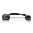 thumbnail image 1 of Cable de puerto de pantalla C2G, puerto de visualización a HDMI, hombre a mujer, negro, 8 pulgadas, cables para ir 54322, 1 of 2