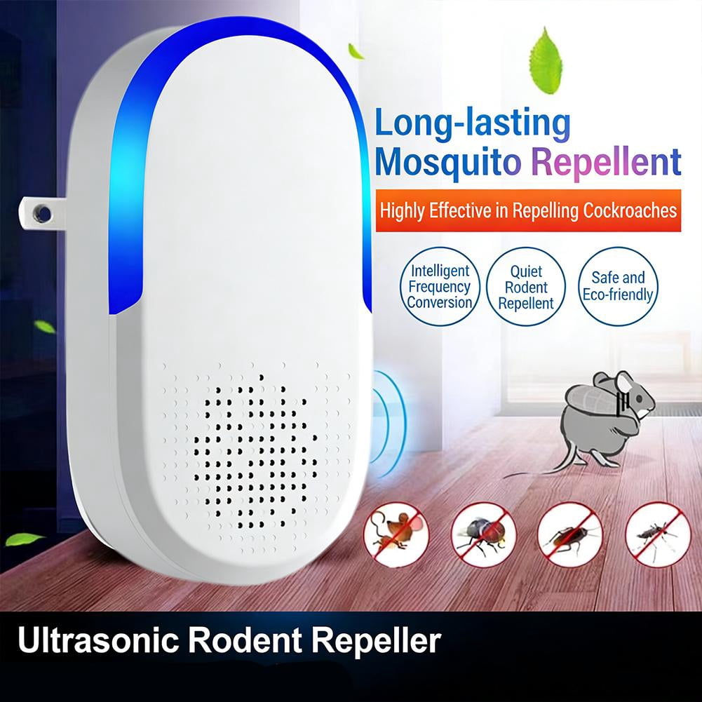 Ultrasonic Pest Repeller, Intelligent Variable Frequency Plug-in Deterrent for Indoor Use, Quiet Electronic Device for Rodent and Insect Deterrent
