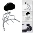 thumbnail image 6 of funtasica Passenger Backrest, Luggage Carrier Bracket with Backrest Cushion, Metal Motorcycle Sissy Bar, Rear Luggage Carrier Rack Silver, 6 of 8