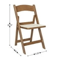 thumbnail image 5 of BizChair 2 Pack Commercial Chestnut Indoor/Outdoor Lightweight Wood Look Resin Folding Event Chair, 5 of 11