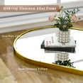 thumbnail image 2 of BEAUTYPEAK 77"x39" Arch Full Length Mirror Oversized Floor Mirrors for Standing Leaning, Gold, 2 of 9