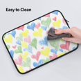 thumbnail image 6 of Bingfone Hand Drawn Colored Hearts Laptop Sleeve Case 13 Inch, 360° Protective Computer Carrying Bag, 6 of 9