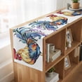 thumbnail image 6 of Watercolor Rooster 60 Inch Table Runner, Vintage Animals Pastoral Farmhouse Dresser Scarf Cotton & Linen Tablerunner for Dining/Kitchen Island/Holiday Party Décor 13" x 60", 6 of 9