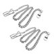 thumbnail image 3 of Collar de Cadena de Mano Giratorio Sunnimix Cadena de Soporte de Reloj de Bolsillo Plata, 3 of 8
