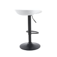 thumbnail image 4 of Sillas Shell para bar o para barra de cocina giratoria con respaldo reposapiés base metálica altura ajustable y ideal para barra de comedor cocina o bar 4 pzas, 4 of 4