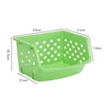 thumbnail image 2 of Oiur Vegetable Organizer Stackable Storage Bins Open Front Storage Containers for Food Snacks Toys Organizer Bins Multiuse for Kitchen 1pc, 2 of 6
