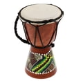 thumbnail image 2 of 2x Hand Painted Congo 4 Pulgadas Para Niños Música Aprendizaje Favores De De Juguete CUTICAT Tambor africano Djembe, 2 of 8