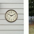 thumbnail image 6 of Mainstays 8.75" Indoor/Outdoor Antique Bronze Round Arabic Analog Wall Clock, 6 of 8