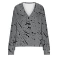 thumbnail image 5 of Puntoco Chaqueta Informal Con Botones Y Estampado De Moda Para Mujer, 5 of 5