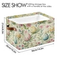 thumbnail image 3 of Pastel Easter Eggs Foldable Storage Basket,Canvas Fabric Foldable Storage Bins with Handles Open Home Storage Bins Boxes for Toy Book Shelf Closet Baskets, 3 of 9