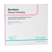 Xeroform Xeroform Petrolatum Impregnated Dressing 2 x 2" Square Gauze 24220 25 Ct