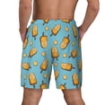 thumbnail image 4 of Balery Lemon Ice Cream Mens Swim Trunks Swim Shorts for Men Quick Dry Inseam Beach Shorts with Compression Liner Pocket-X-Large, 4 of 9