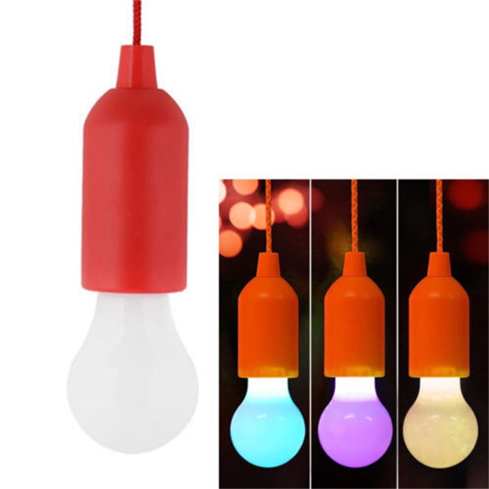 Rope Reading Lamp Pull Cord Chandelier Camping Hanging Light LED Pull Cord Light Bulb Walmart
