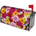 thumbnail image 3 of Daisy Flowers Pink Blossoms Mailbox Cover Magnetic Standard Size Letter Post Box Cover Wrap Oversize Decoration Welcome Home Garden Outdoor 21" Lx 18" W, 3 of 6