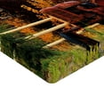 thumbnail image 2 of Ambesonne Fall Fitted Sheet 2 Pcs Set, Rustic Cabin with Tractor, Twin XL, Multicolor, 2 of 3
